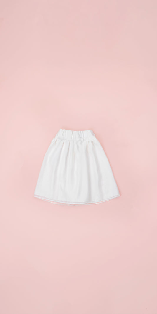 GATHERED MIDI SKIRT
