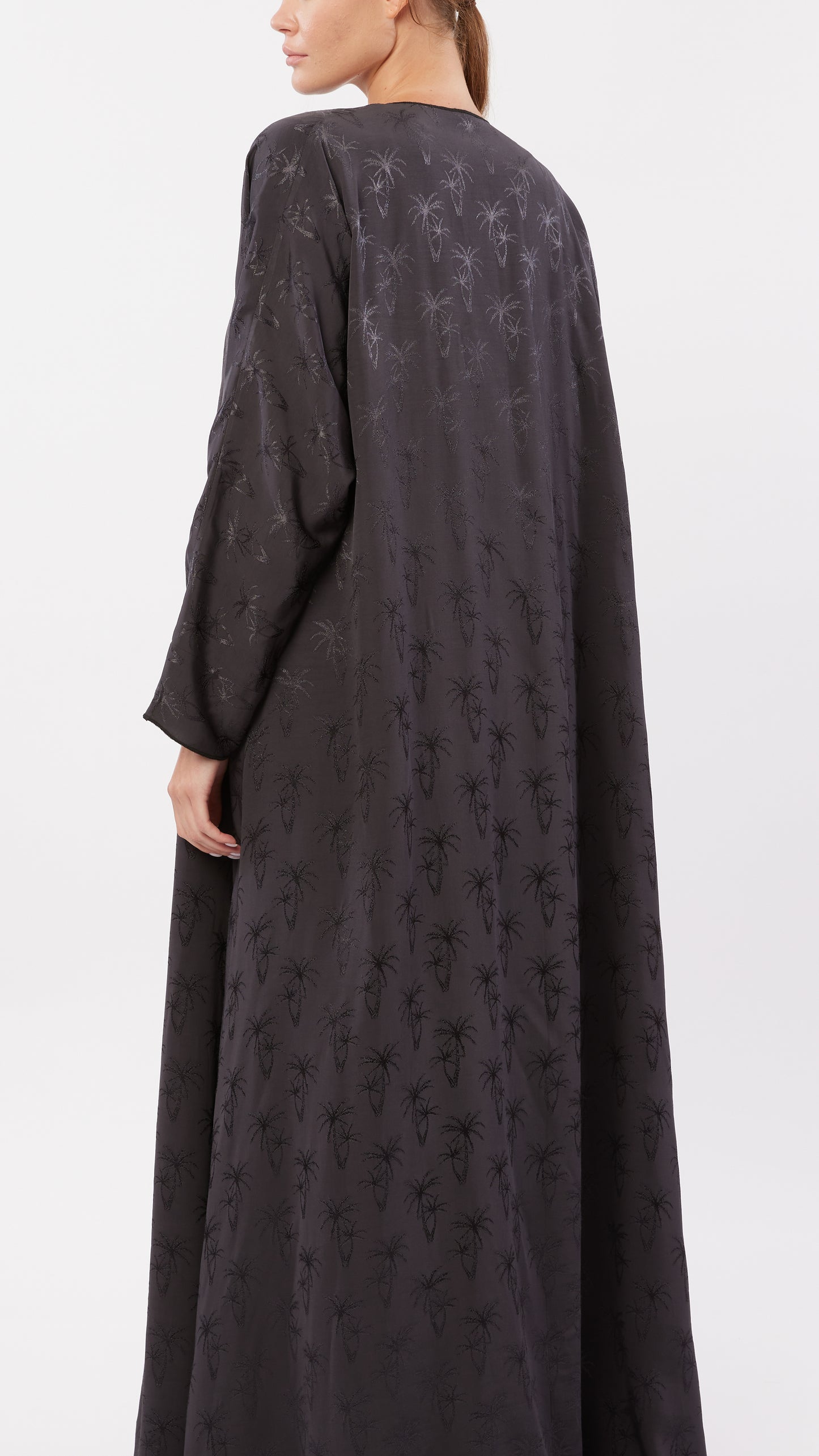 Palm Tree Jacquard Abaya