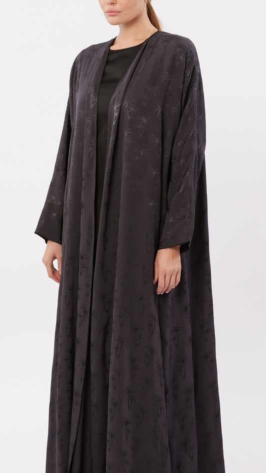 Palm Tree Jacquard Abaya