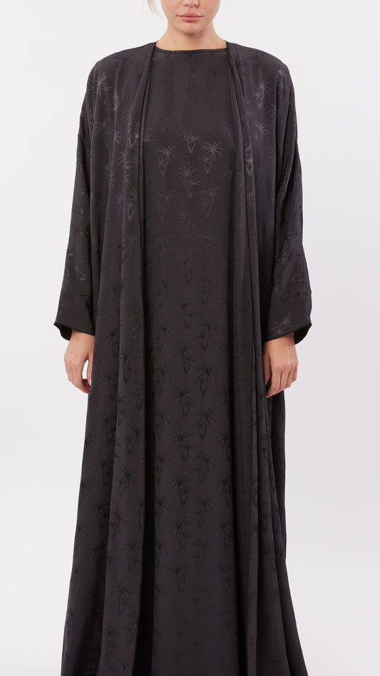 Palm Tree Jacquard Inner Dress