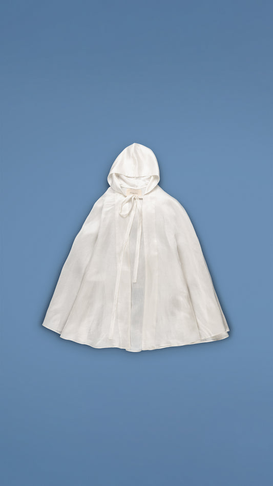 MIDI-LENGTH HOODED CAPE
