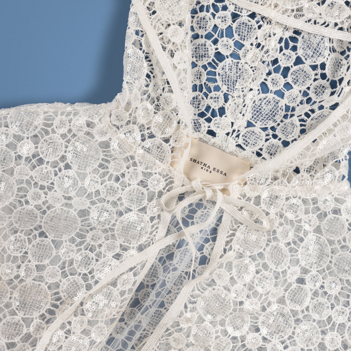 GUIPURE LACE HOODED CAPE