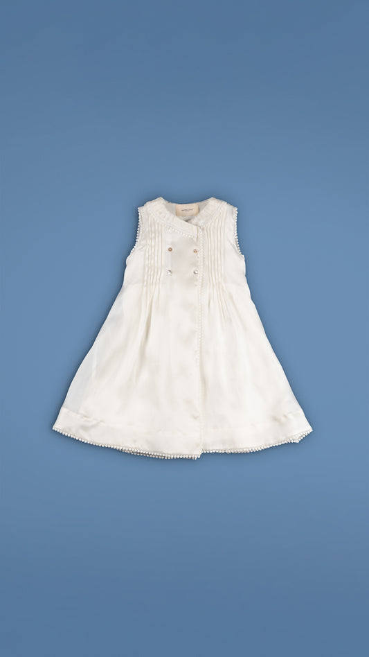 PINTUCKS DETAIL MIDI DRESS