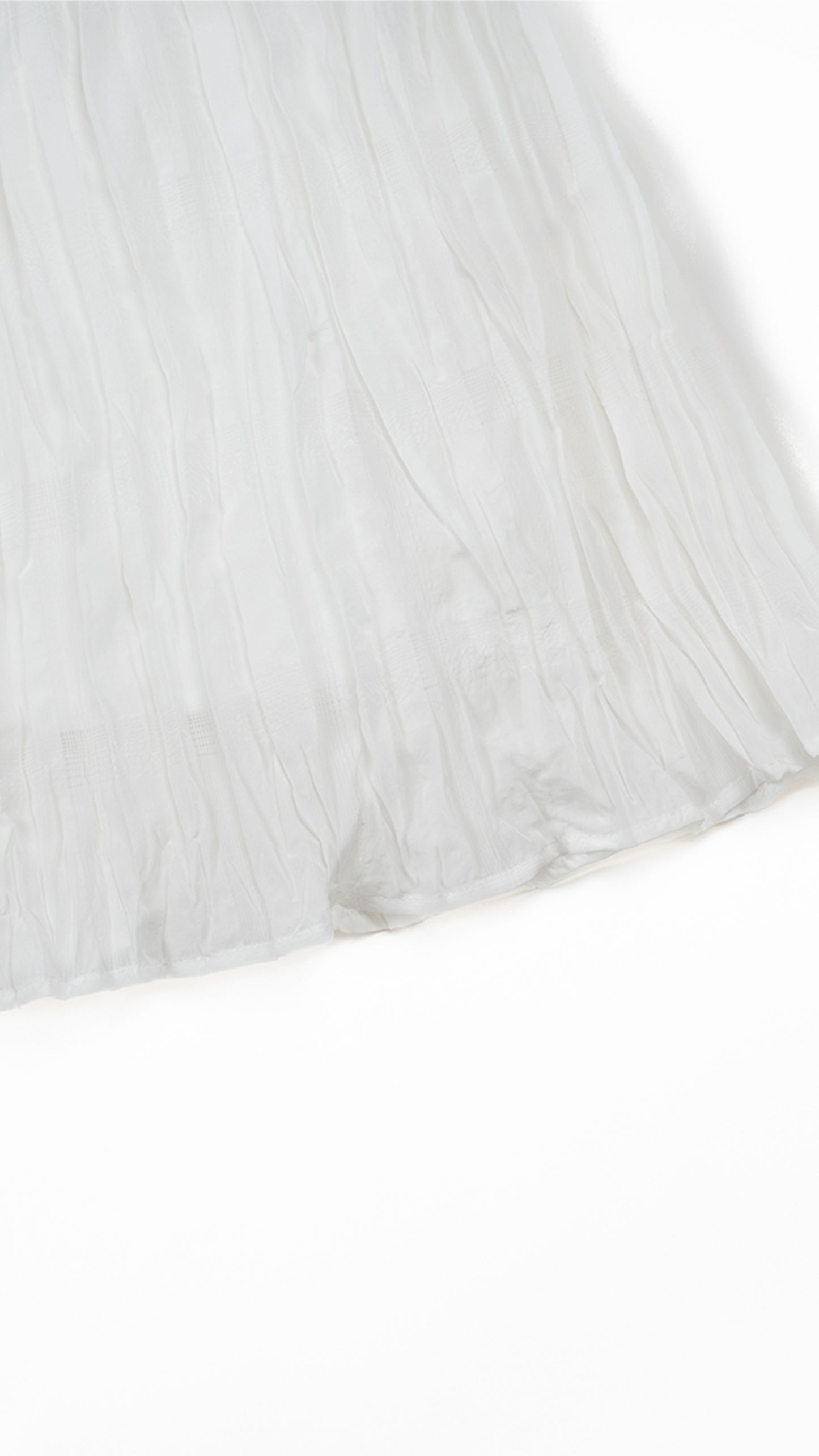Textured Plissé Pleated Skirt