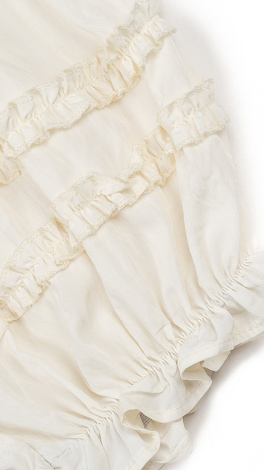 Ruffle Hem Balloon Bloomer Culottes