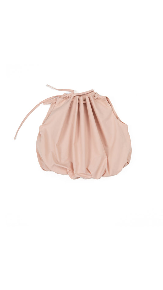 Tie-Up Neck Detail Balloon Top & Shorts