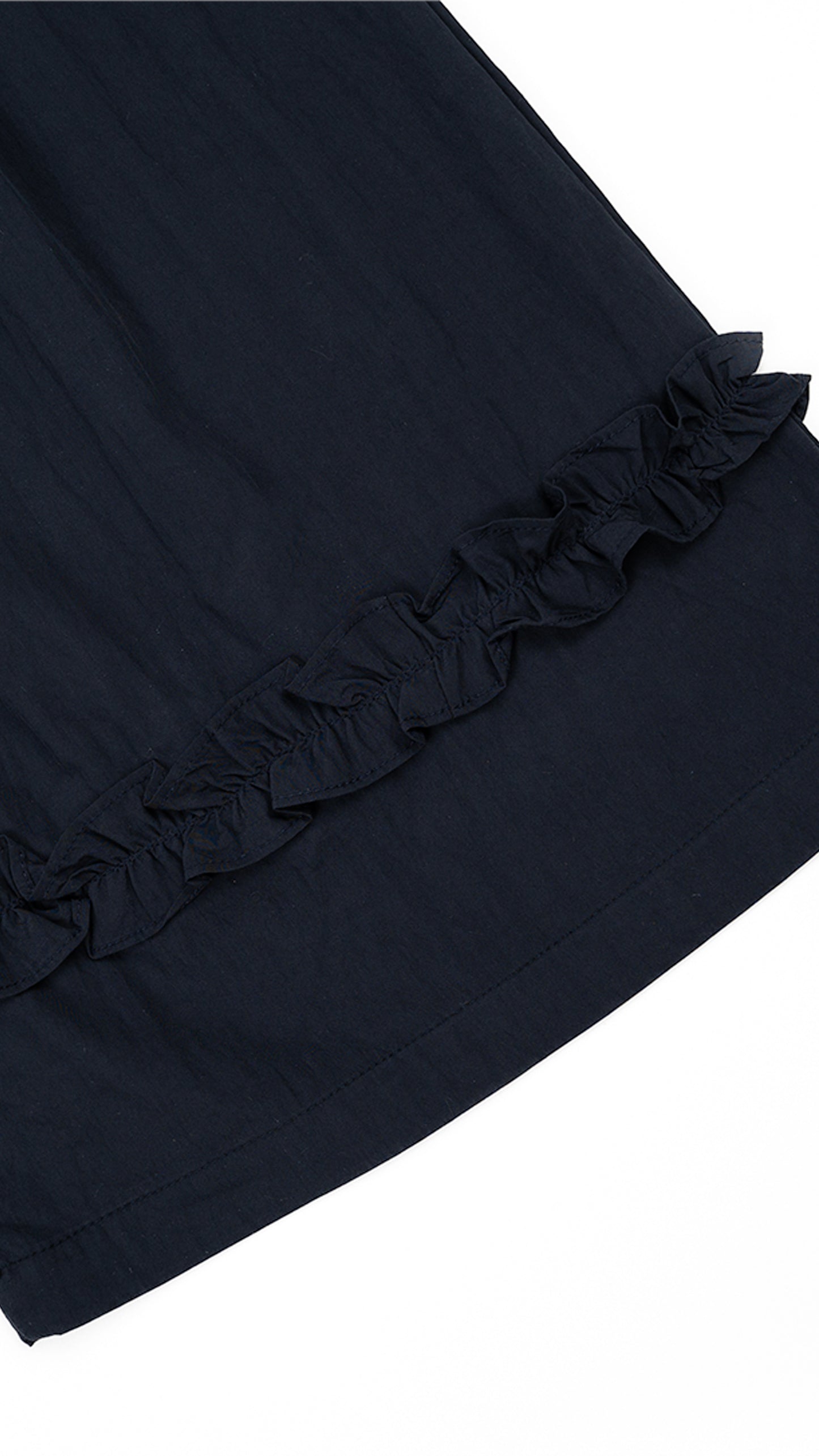 Ruffle Hem Pleated Culottes