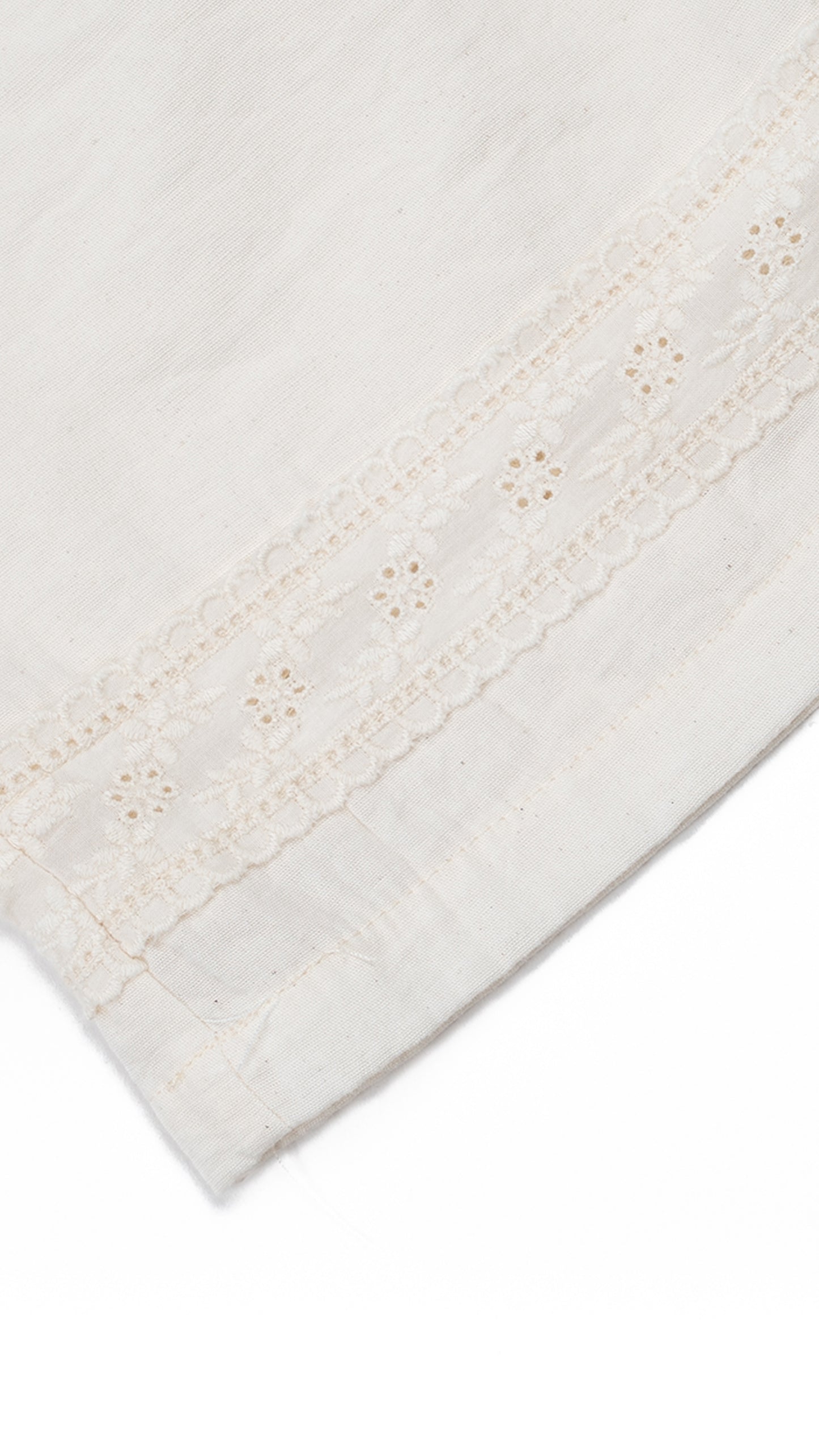 Lace Trim Linen Culottes
