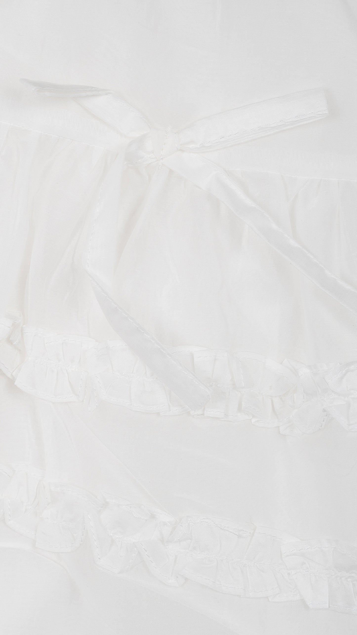 Tiered Ruffle & Lace Trim Skirt
