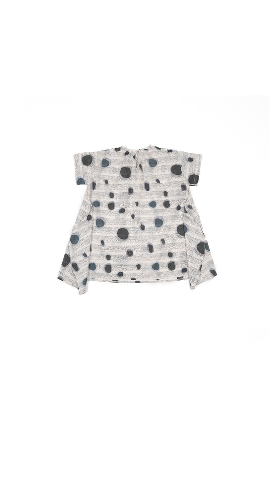 Abstract Print Hanky-Hem Top