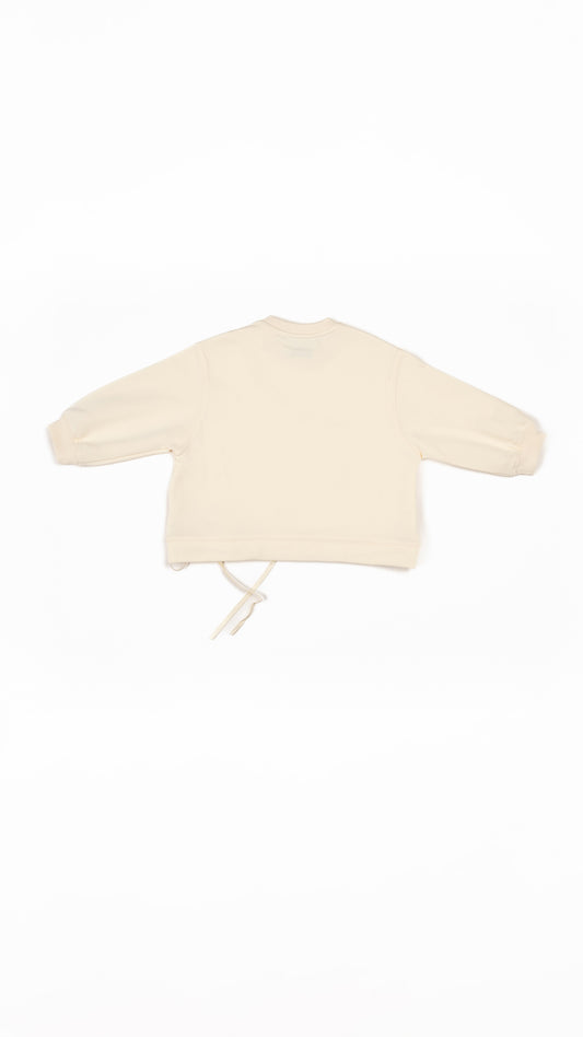 Flower Applique Sweatshirt