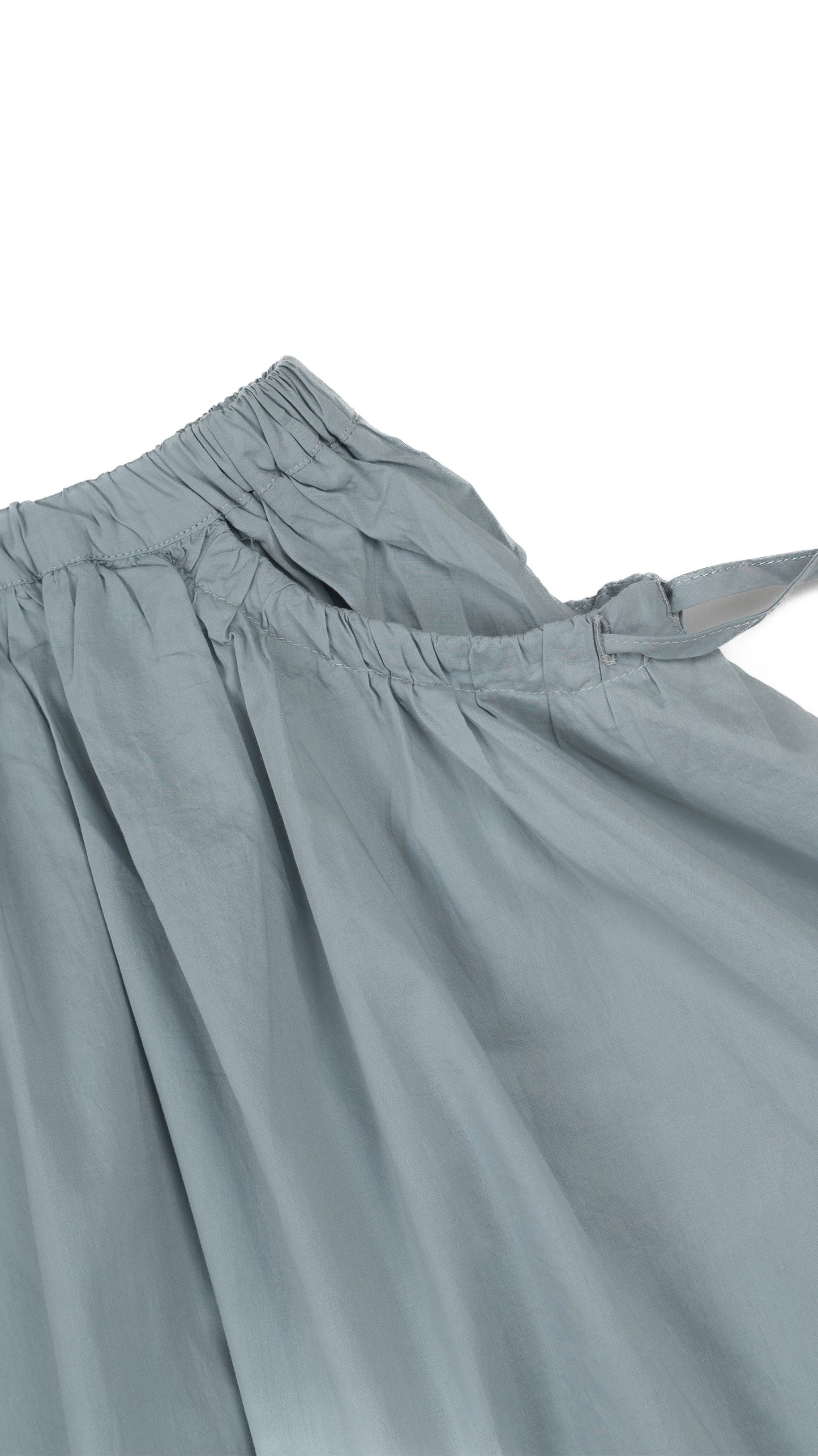 Ruched Tie-Up Pockets Detail Skirt