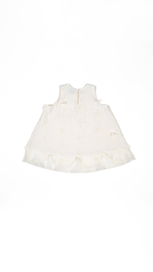 Butterfly Lace Applique Layered Dress