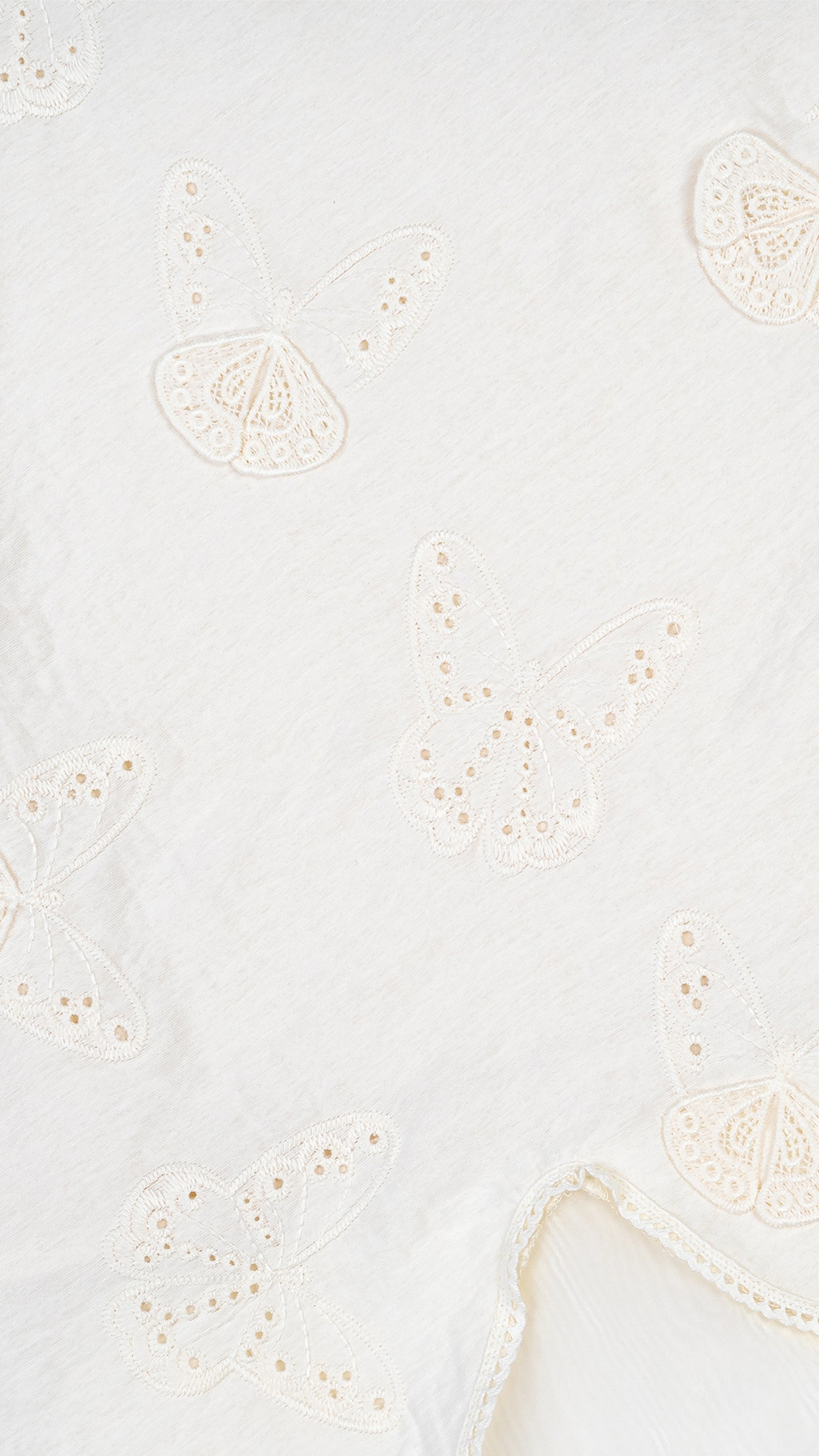 Butterfly Lace Applique Layered Top