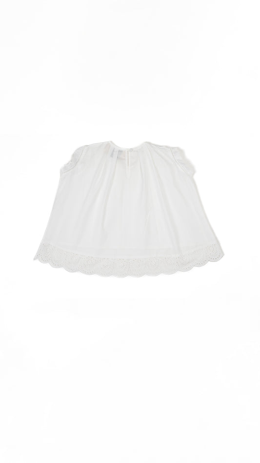 Broderie Anglaise Eyelet Lace Detail Top