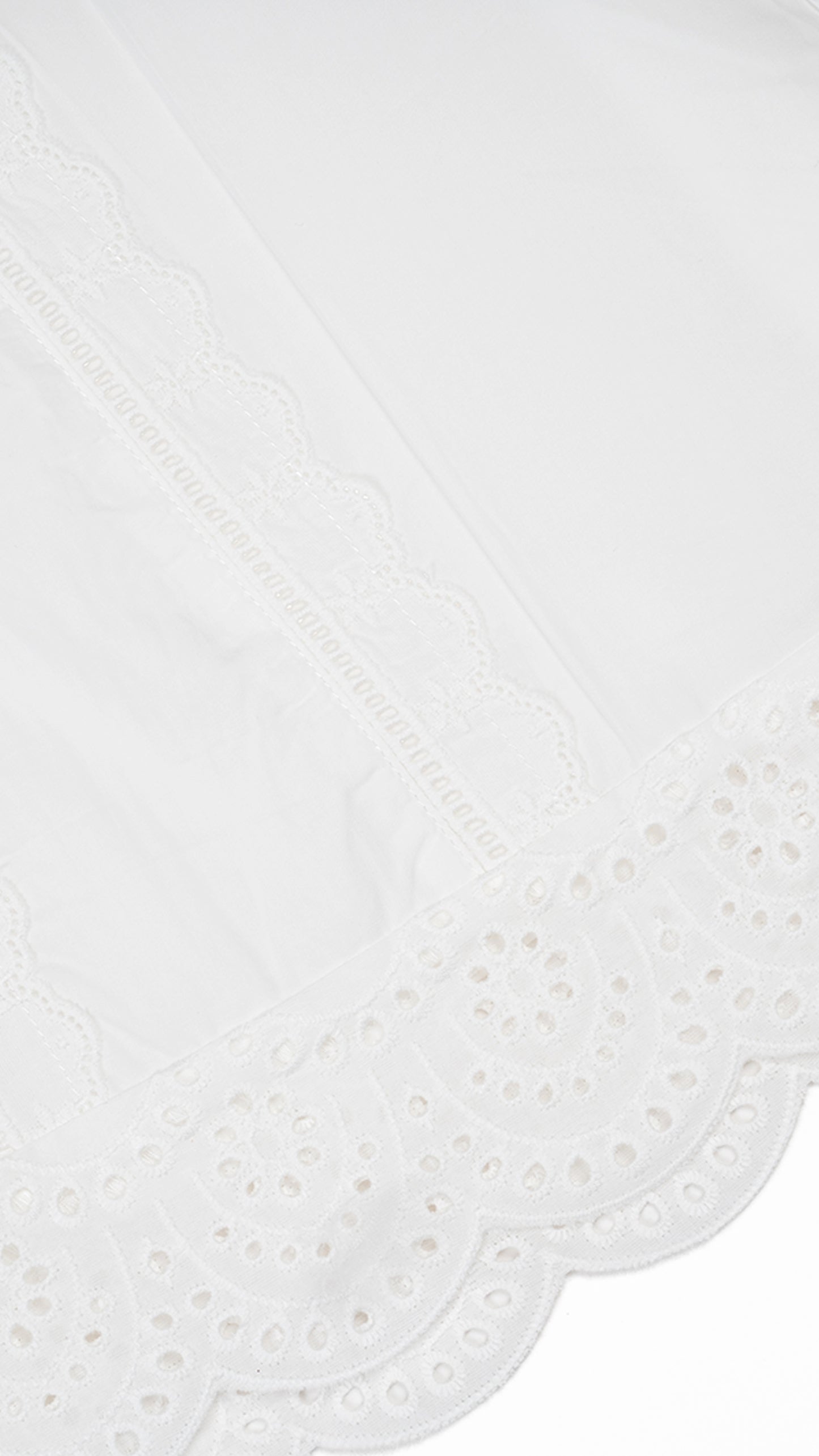 Broderie Anglaise Eyelet Lace Detail Top