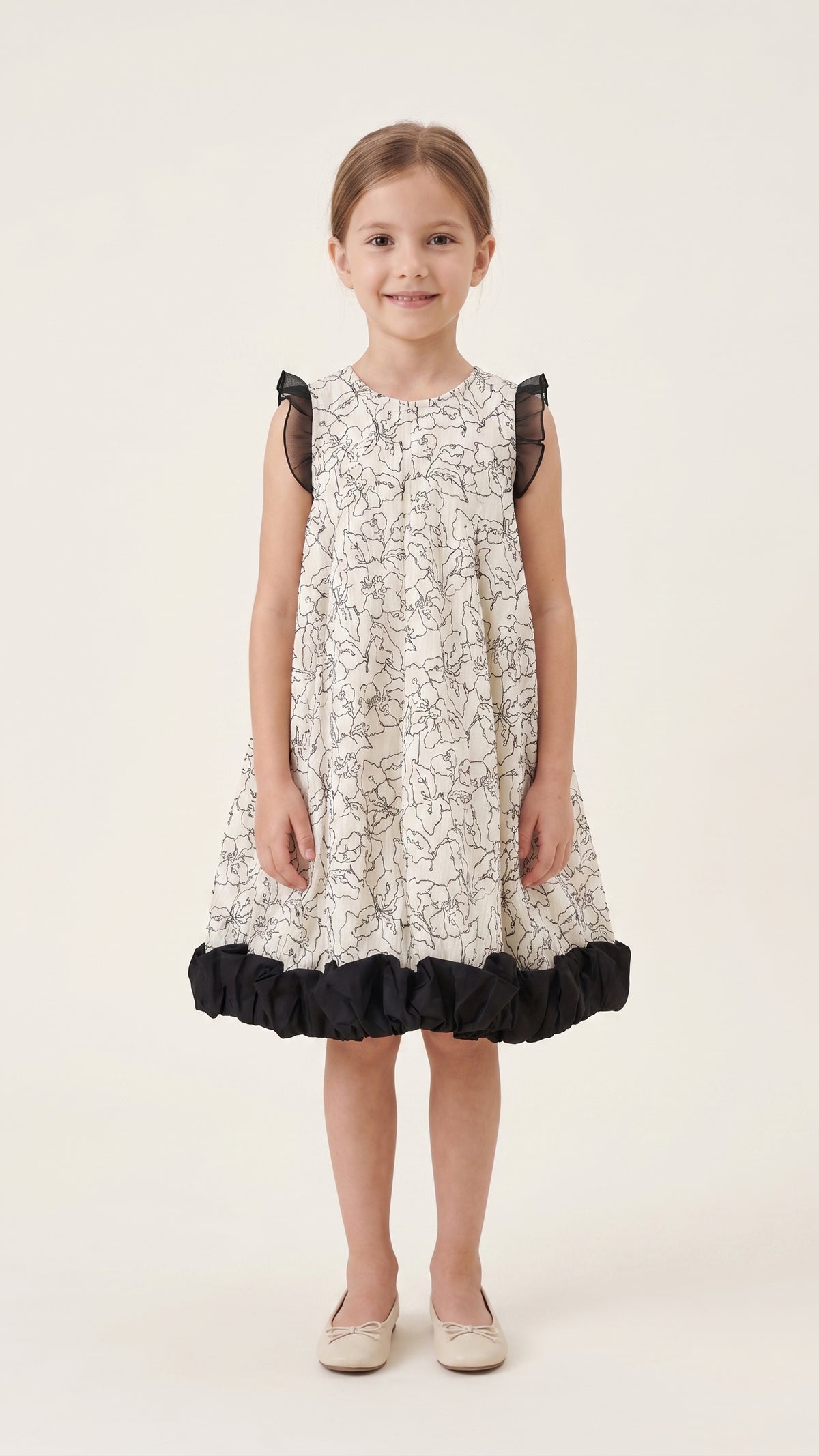 Floral Printed Ruffle Detail Dress