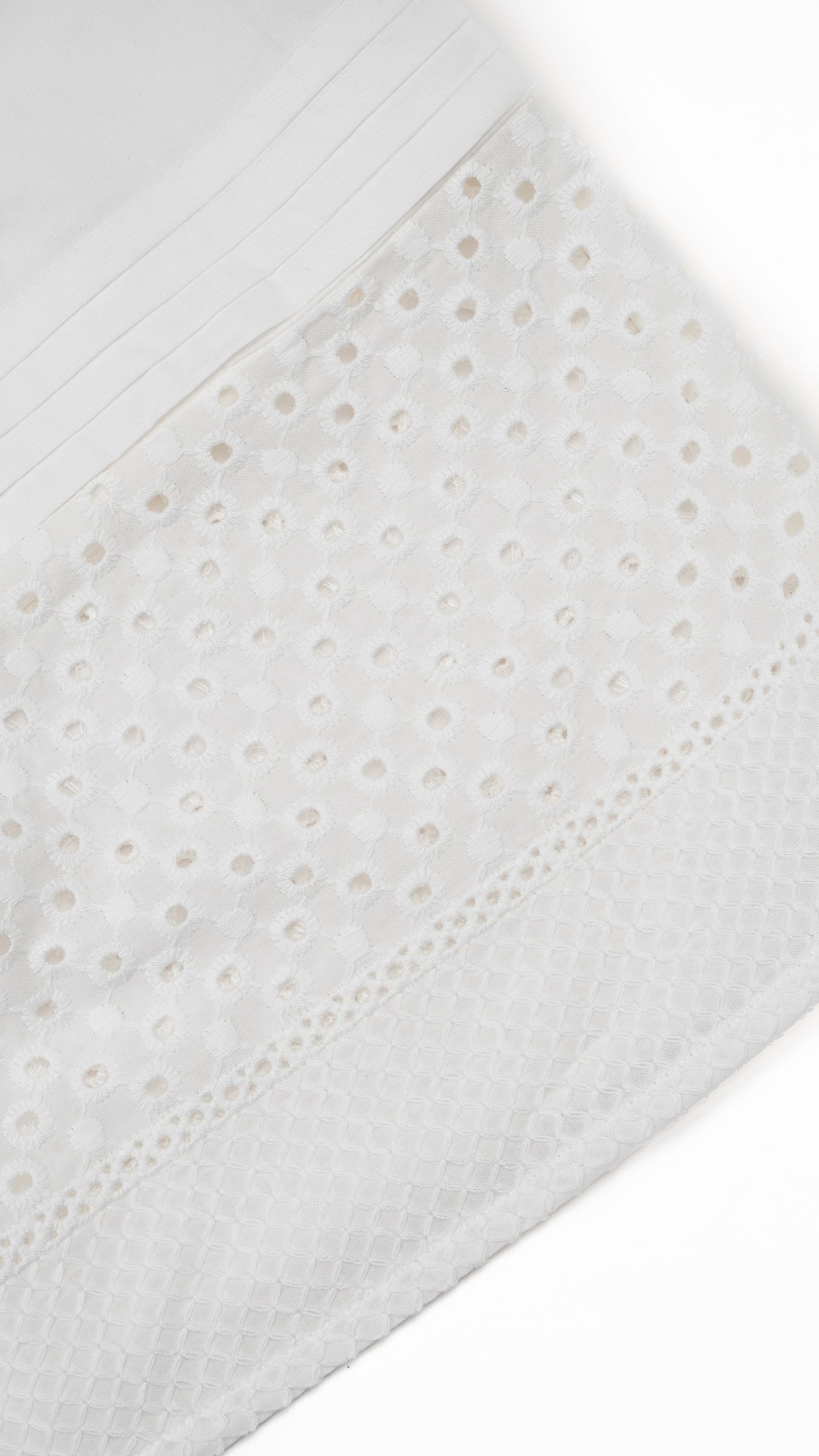 Eyelet Lace Tie-Up Detail Top