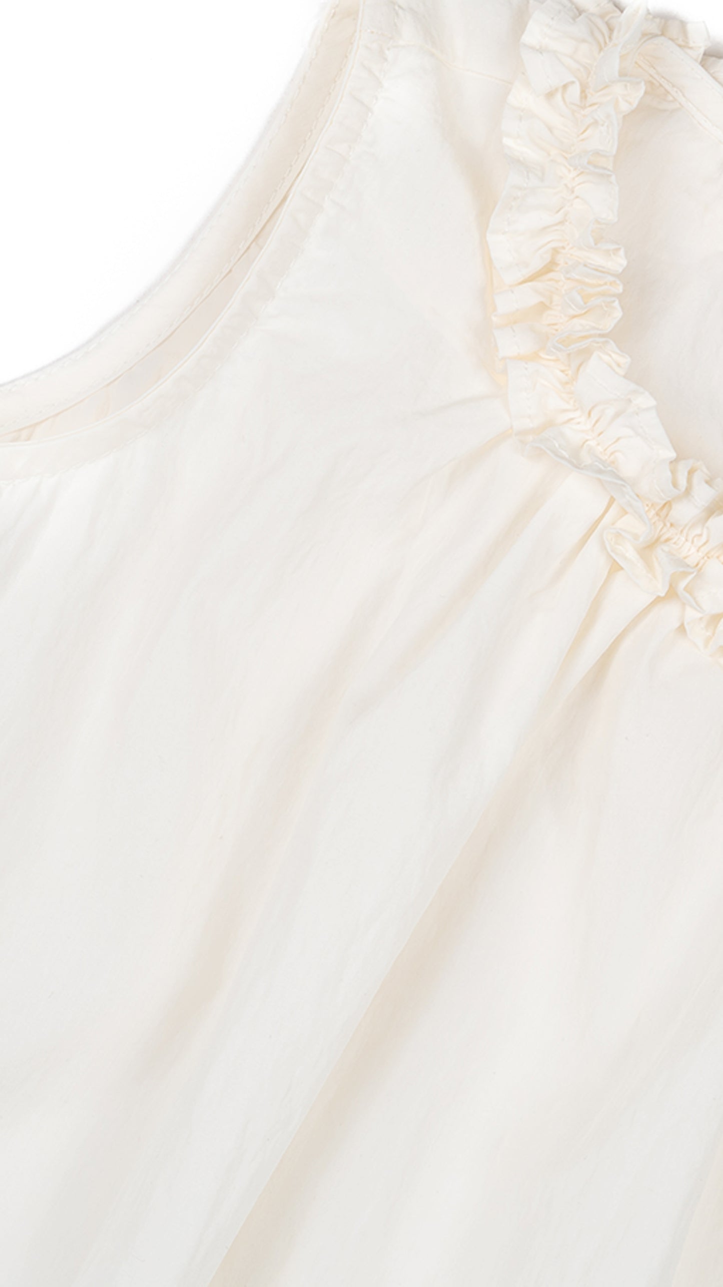 Ruffle Neck Trapeze Top