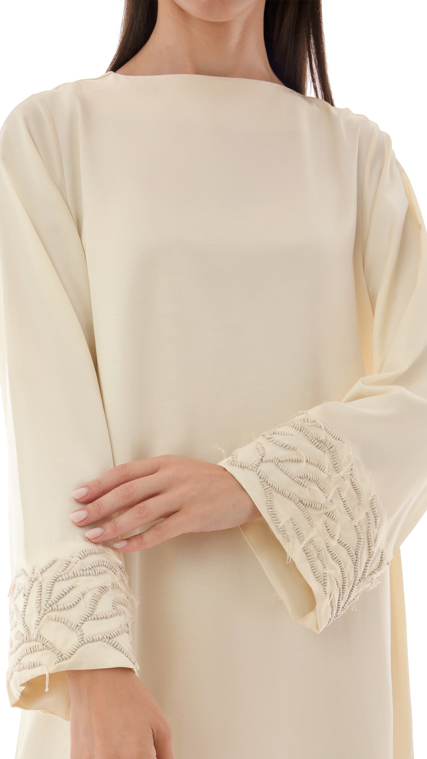 Embroidered Bell Sleeve Dress