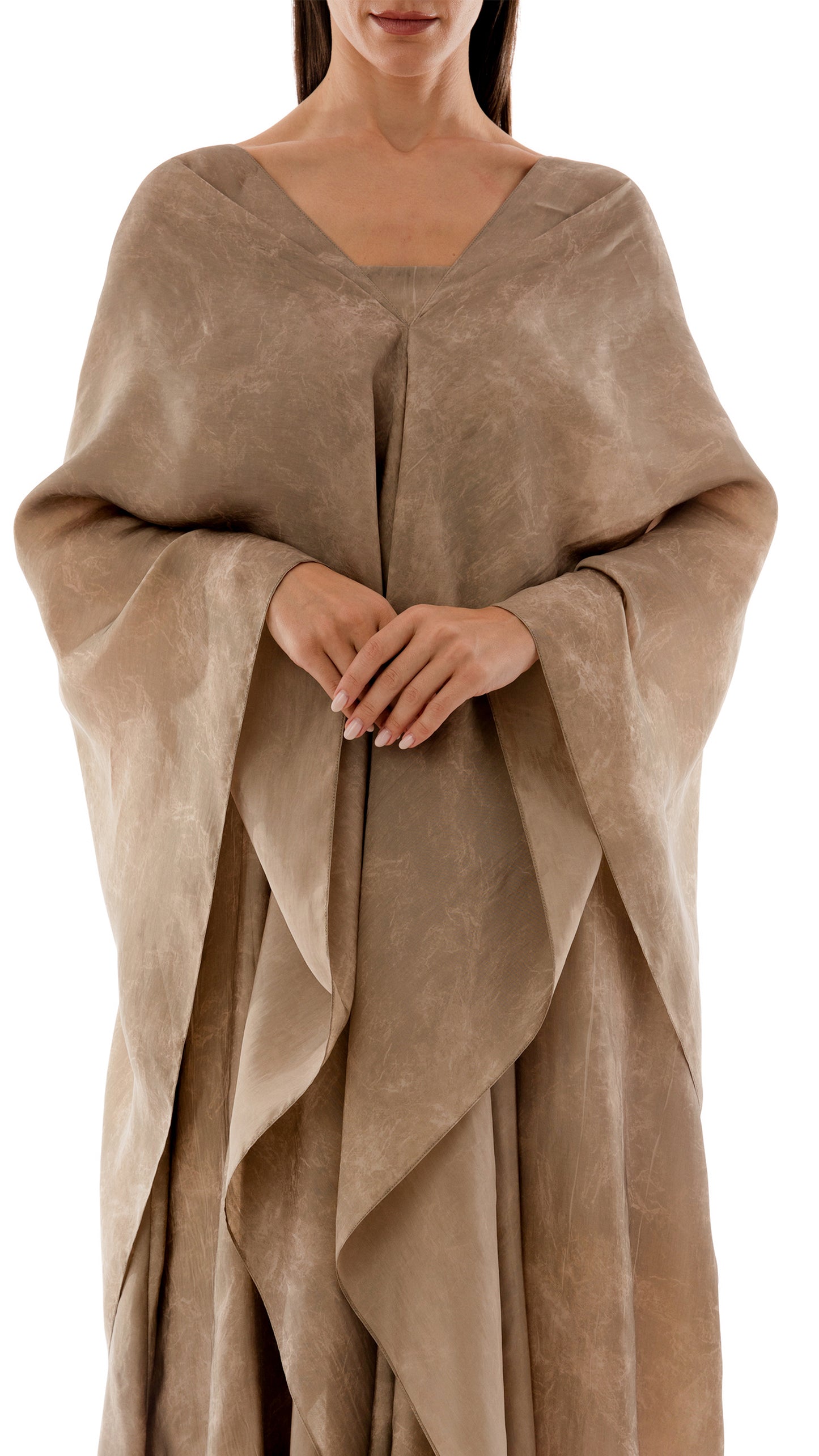 Draped Detail Caftan Top with Strappy Inner Dress