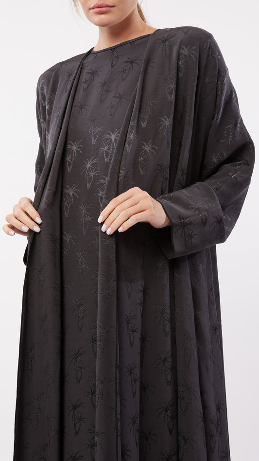 Palm Tree Jacquard Inner Dress