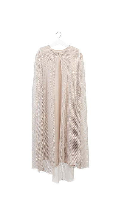 Mesh Cape with Inner Dress