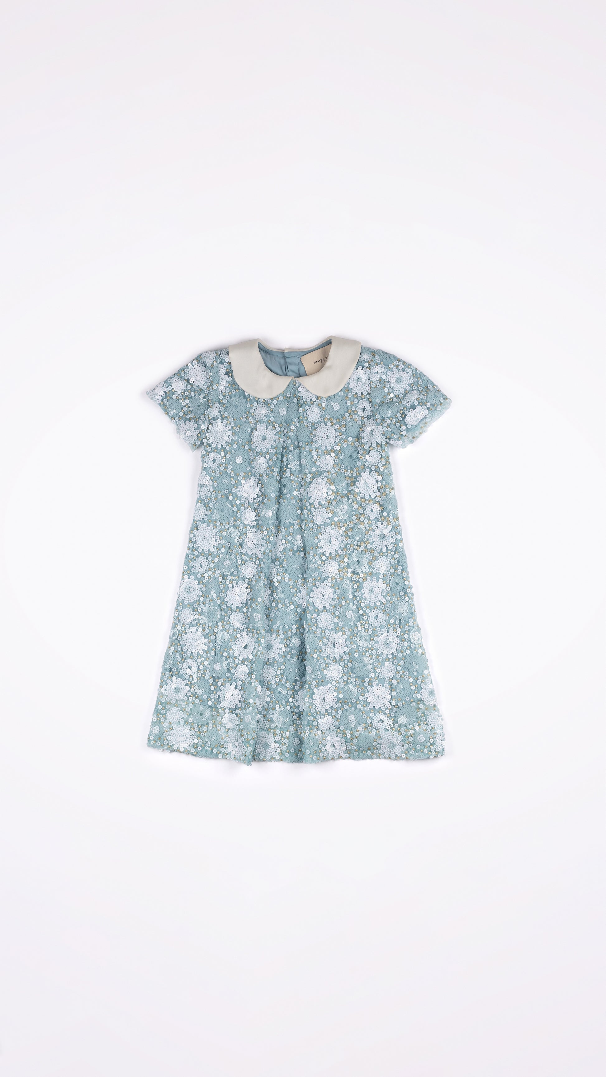 sequin peter pan collar dress Rachel Riley Girls' Peter Pan Collar Sequin Party Dress - Little Kid, Big Kid - Pink