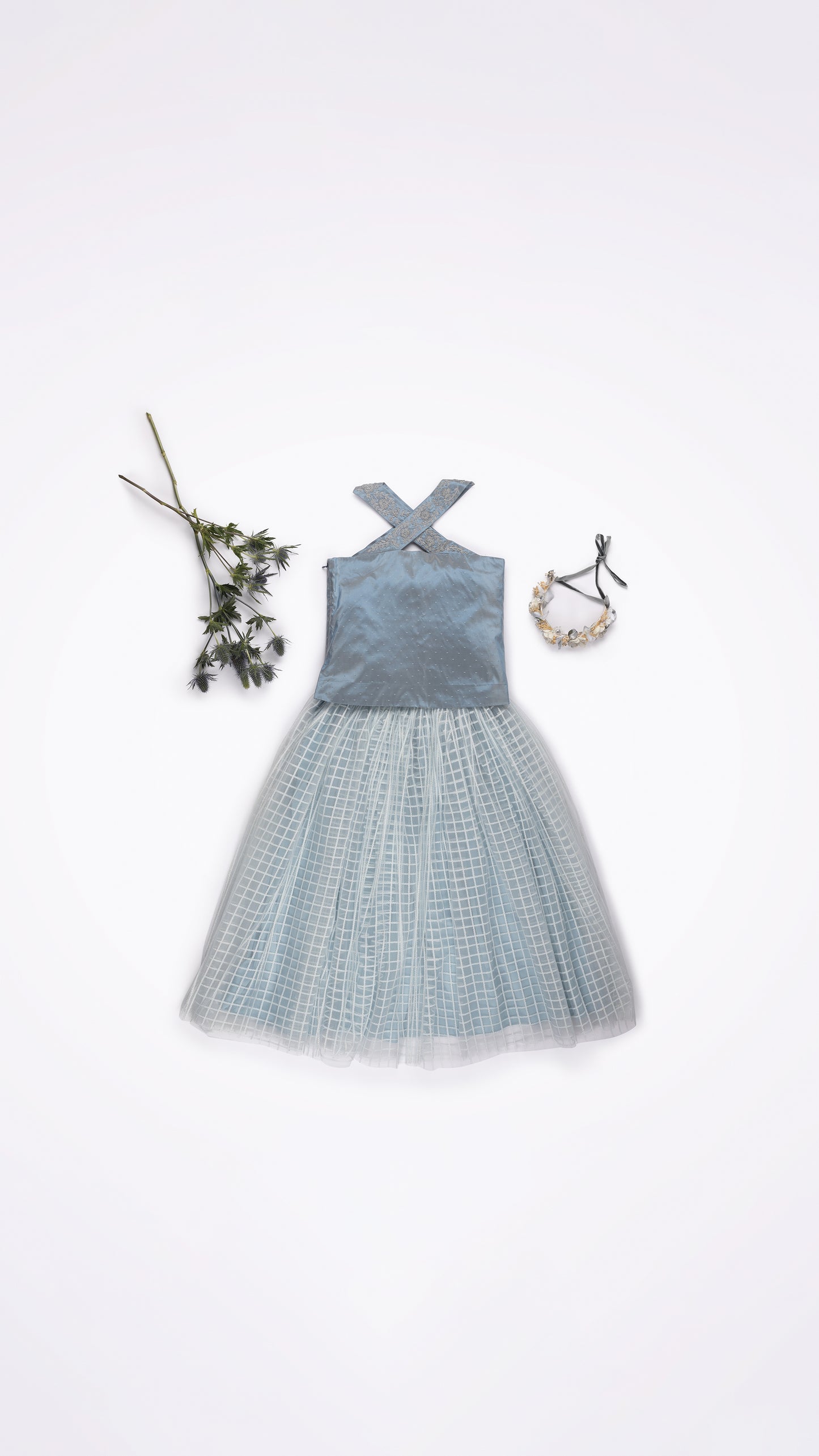 GATHERED PUFFY TULLE SKIRT