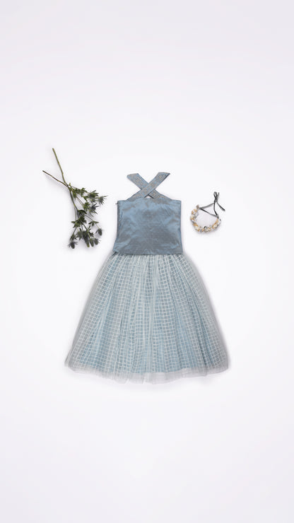 GATHERED PUFFY TULLE SKIRT