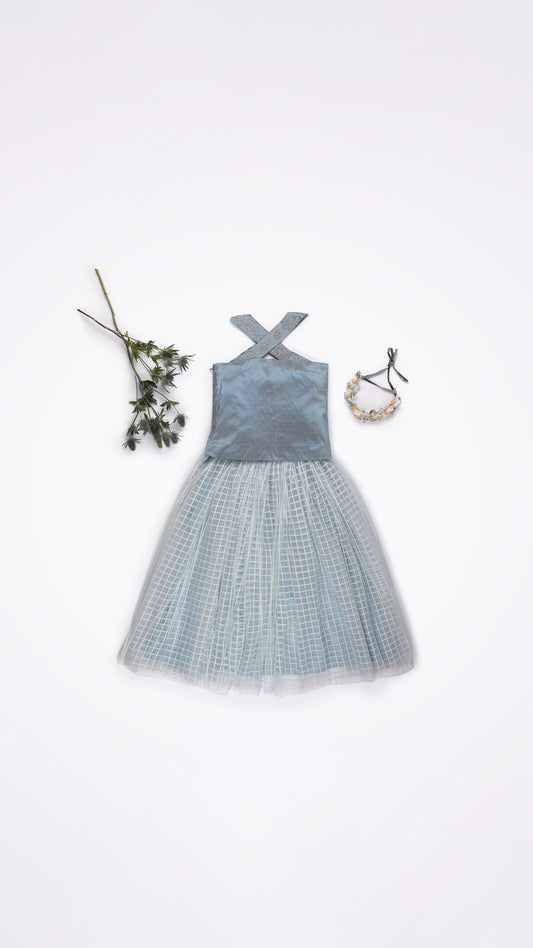 GATHERED PUFFY TULLE SKIRT