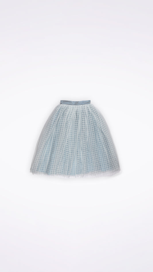 GATHERED PUFFY TULLE SKIRT