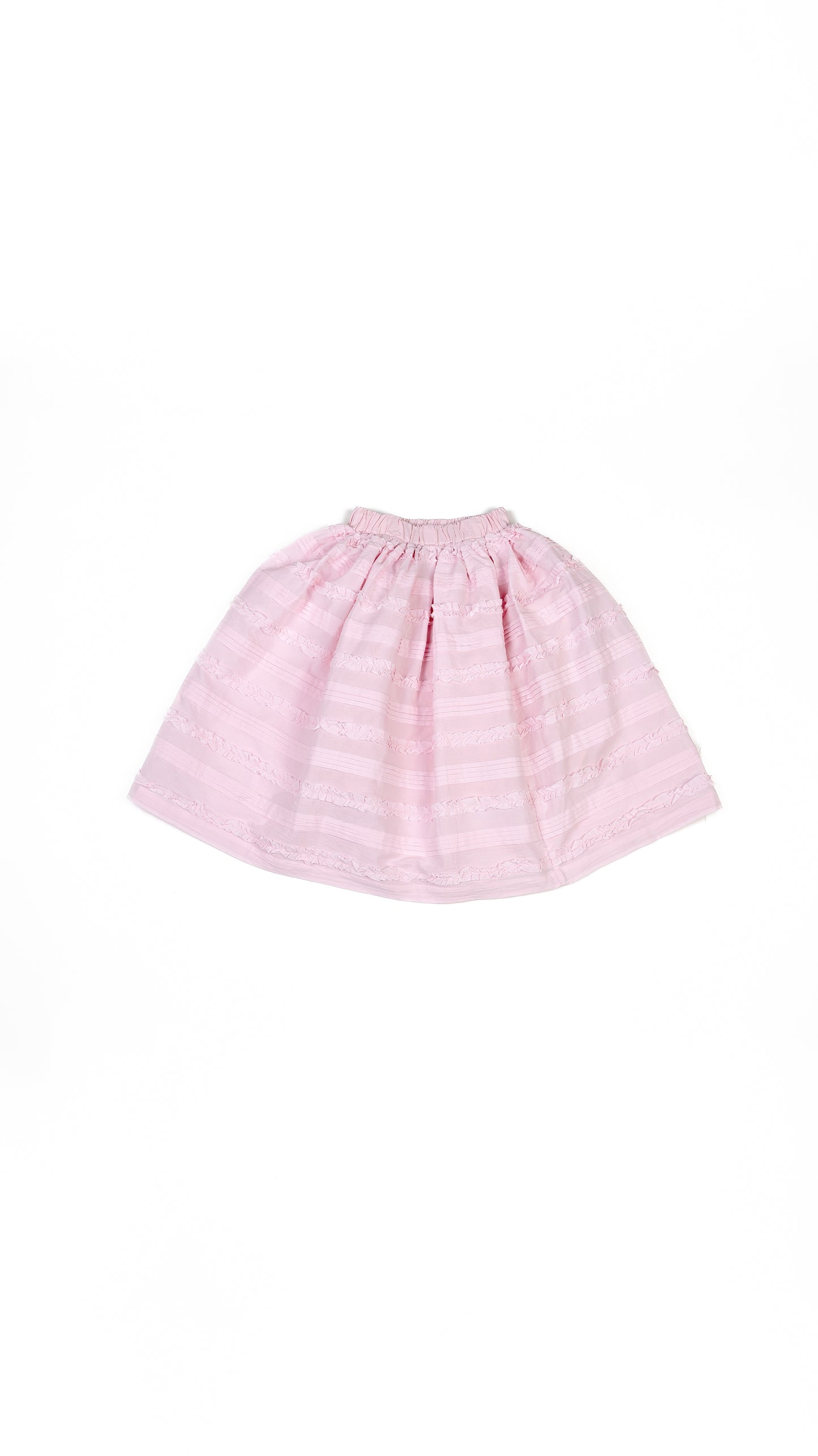 Ruffles N' Pintuck Midi Skirt