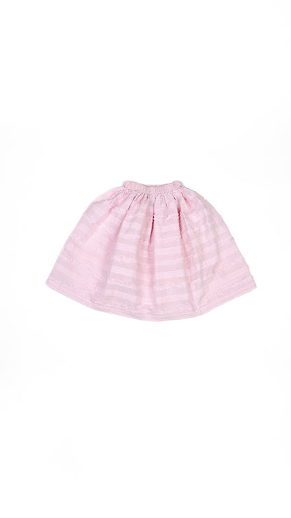 Ruffles N' Pintuck Midi Skirt