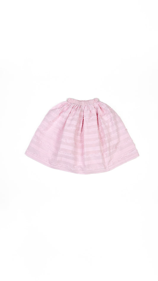 Ruffles N' Pintuck Midi Skirt