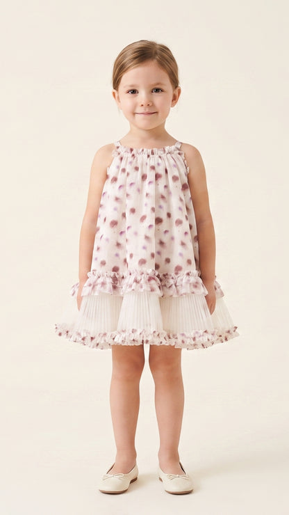 Tiered Ruffle-Hem Floral Print Sundress