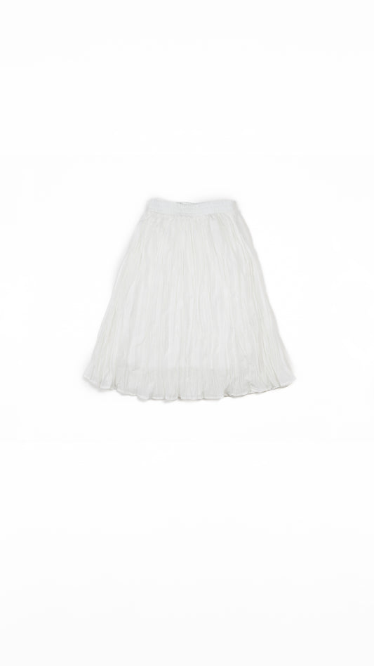 Textured Plissé Pleated Skirt
