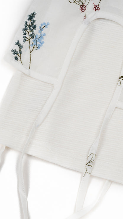 Floral embroidered Tie-Up Detiail Top Set