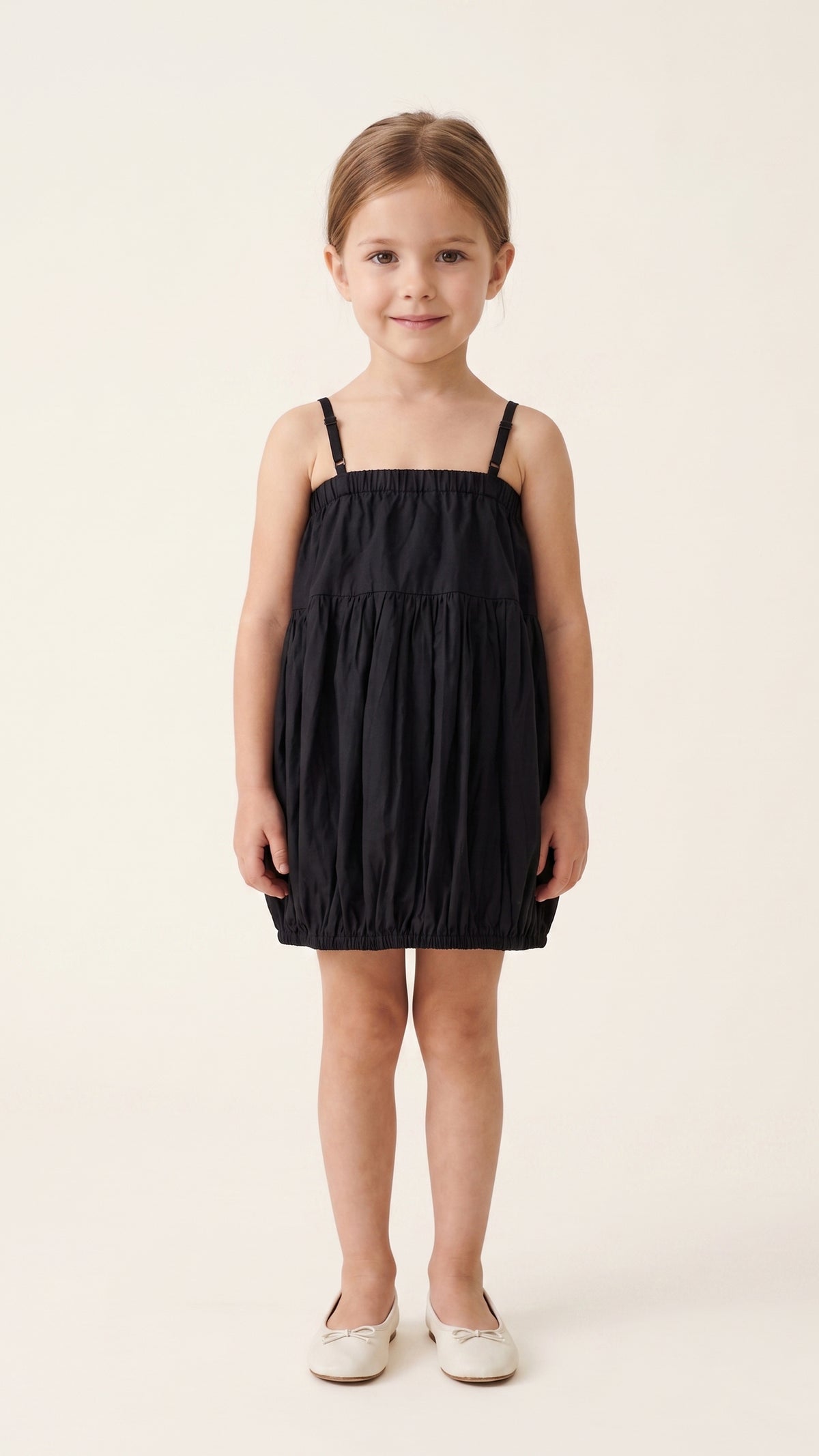 Strappy Tiered Balloon Dress
