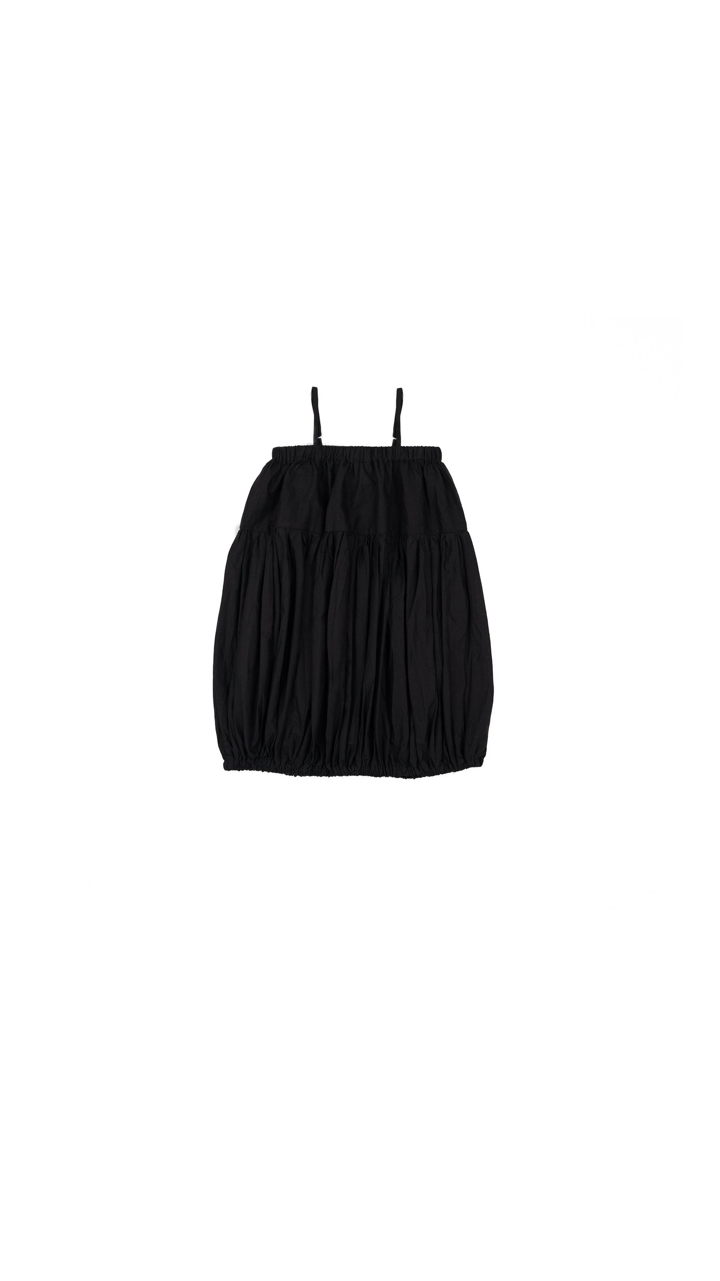 Strappy Tiered Balloon Dress