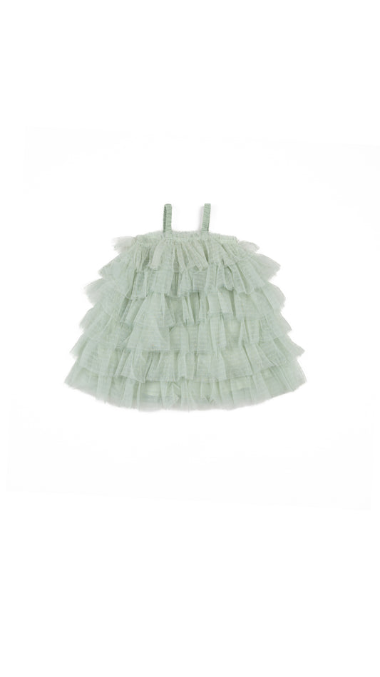 Tiered Tulle Ruffle Dress