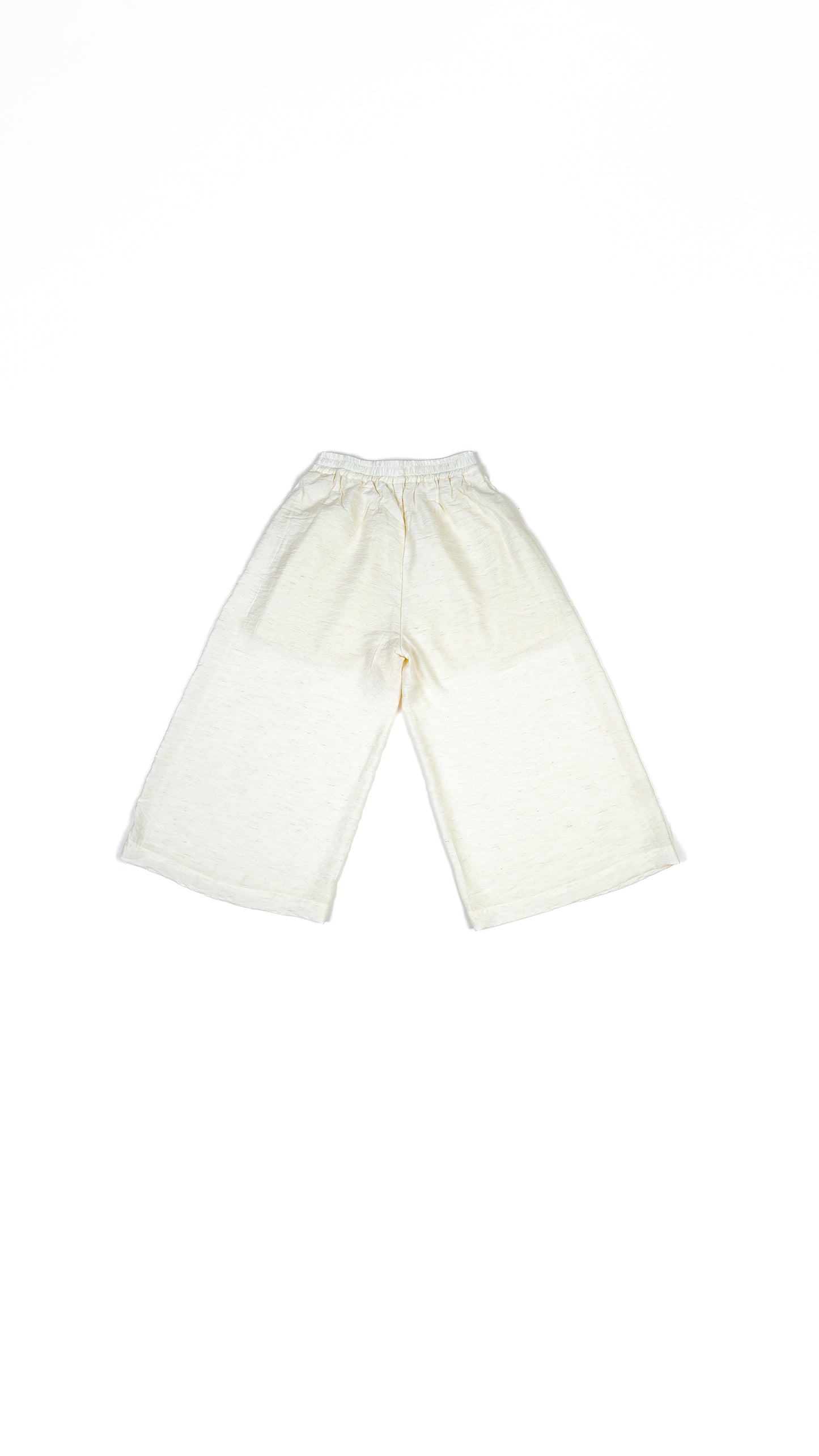 Floral Insert Lace Detail Wide Leg Pants