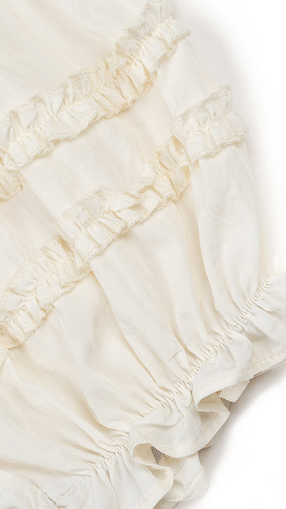 Ruffle Hem Balloon Bloomer Culottes