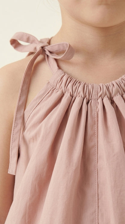 Tie-Up Neck Detail Balloon Top & Shorts