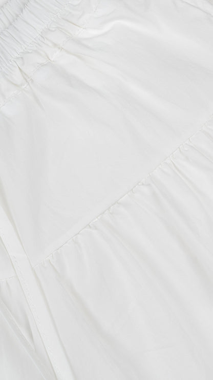 Drop-Yoke Wide-Leg Culottes