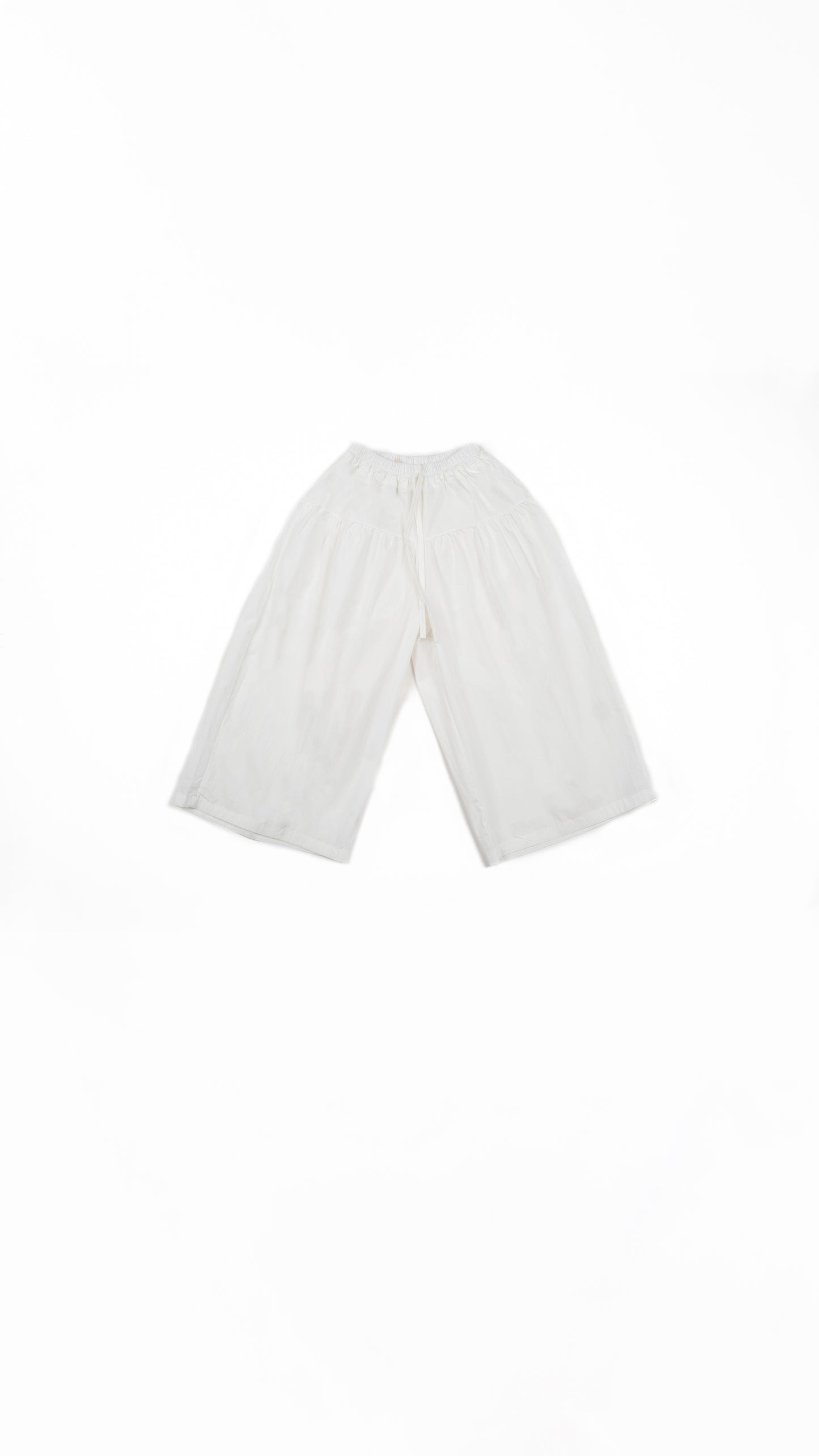 Drop-Yoke Wide-Leg Culottes