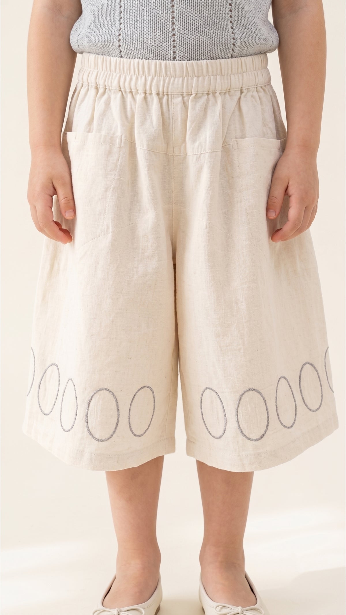 Embroidered Balloon Culottes