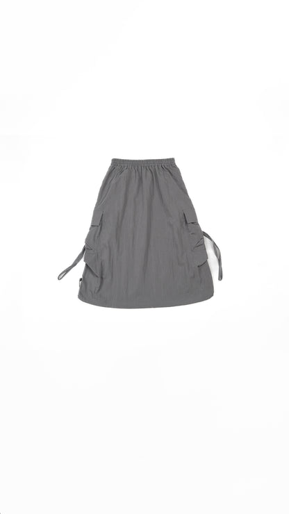 Multi-Pocket Cargo Skirt