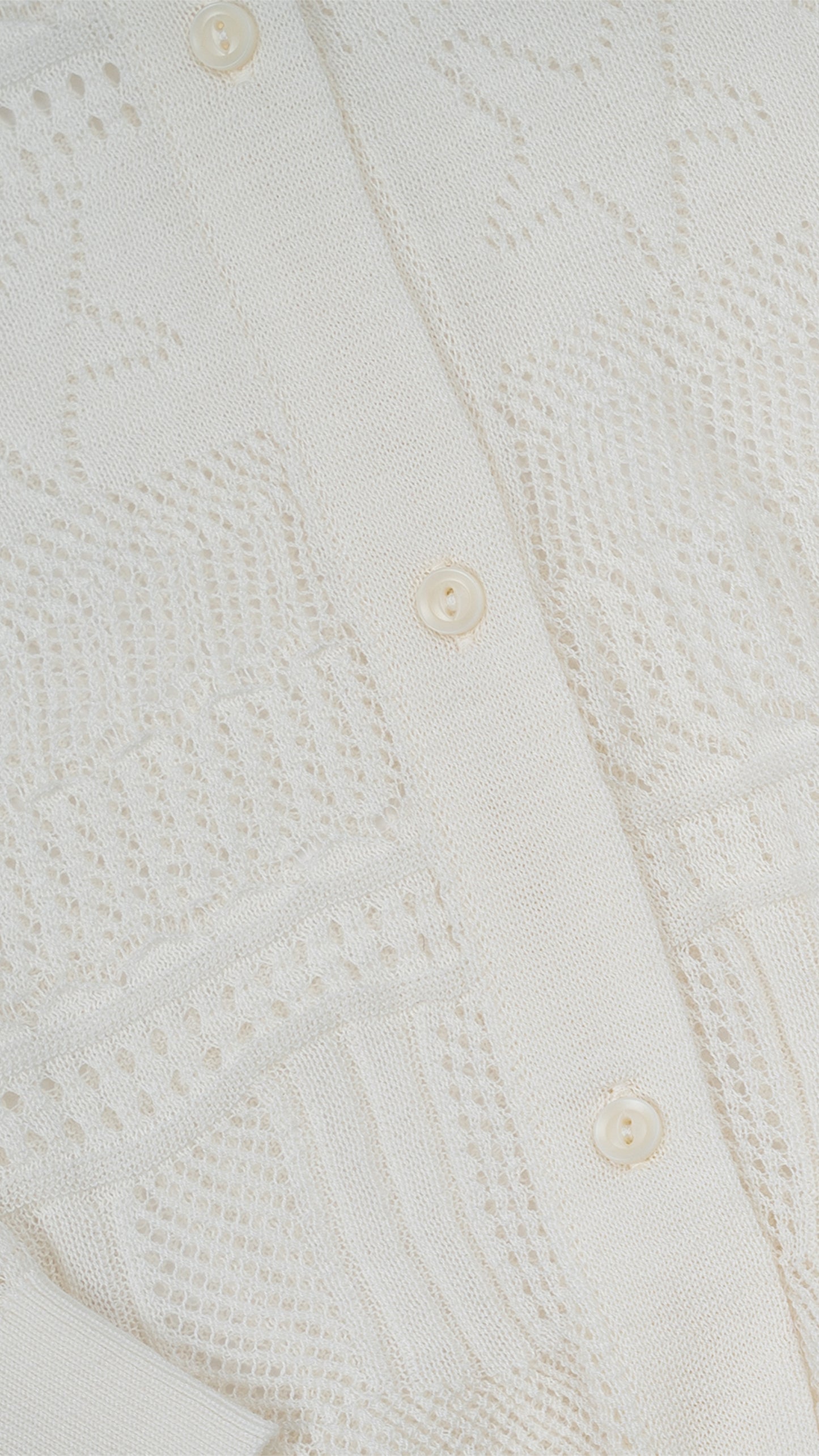Pointelle Knit Cardigan