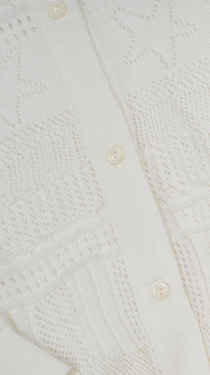 Pointelle Knit Cardigan